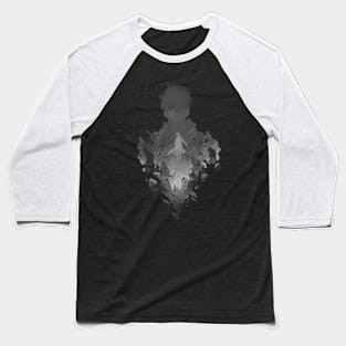 Jeju Battlefield Jin-woo Grey V.:Solo Leveling Baseball T-Shirt